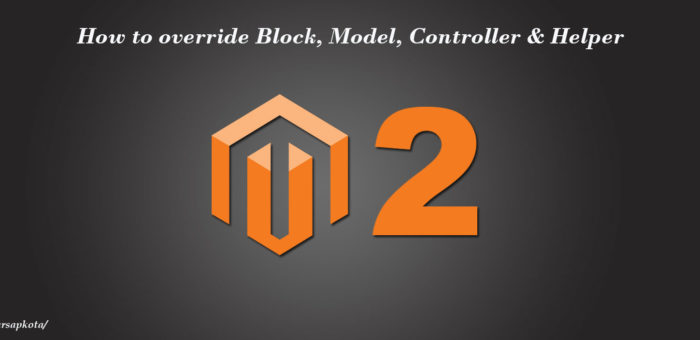 Overriding Block, Model, Controller, Helper in Magento 2